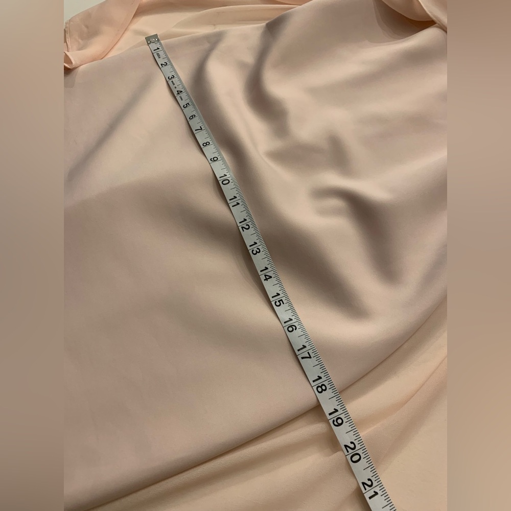 Calvin Klein Chiffon Popover Midi Dress Pale Pink Women’s Size 6 NEW - Picture 5 of 11